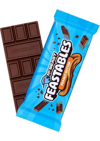 Feastables Peanut Butter Çikolata Bar 60gr