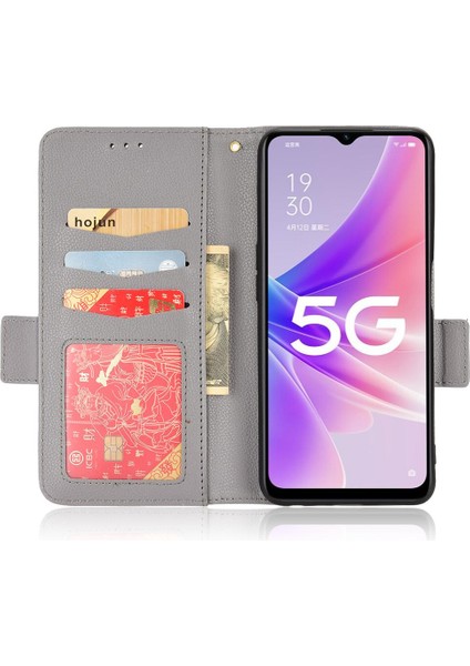 Oppo Için Kılıf A57 5G/A77 5g Cüzdan Kart Yuvaları Tutucu Manyetik Yan Toka (Yurt Dışından) fırsatları