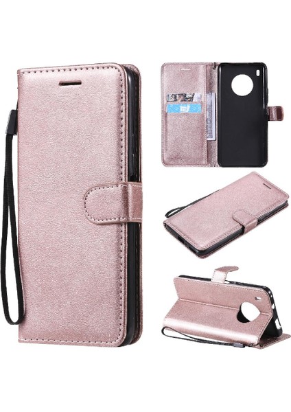 Huawei Y9A Iş Cüzdan Telefon Kılıfı Için Flip Case Yüksek Kalite Deri (Yurt Dışından)