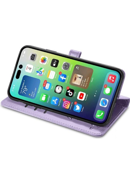 Iphone 14 Için Kılıf Artı Darbeye Karikatür Hayvanlar Deri Kılıf Flip (Yurt Dışından)