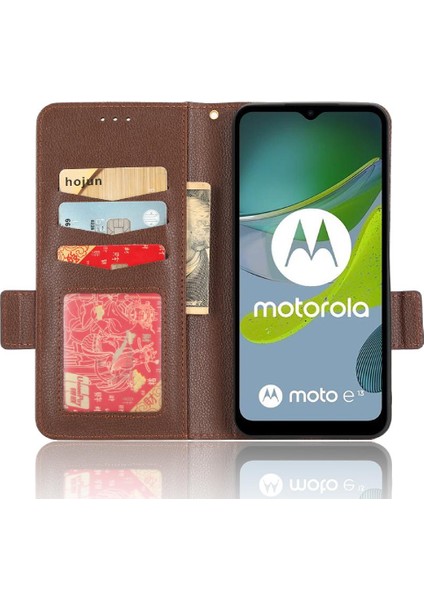 Motorola Moto E13 Kart Yuvaları Tutucu Pu Deri Cüzdan Manyetik (Yurt Dışından) fiyatları