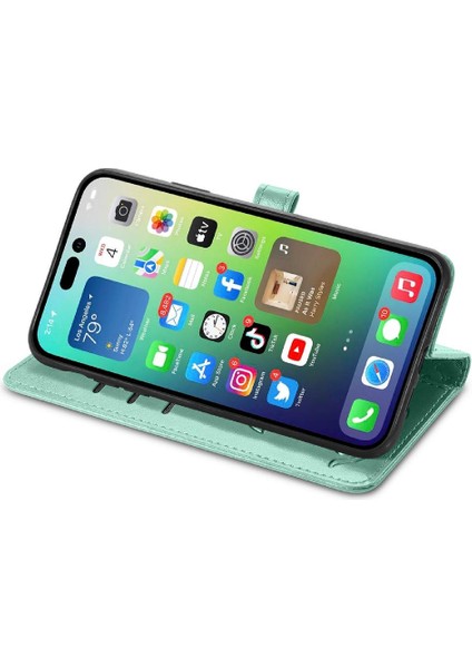 Iphone 14 Için Kılıf Artı Darbeye Karikatür Hayvanlar Deri Kılıf Flip (Yurt Dışından)