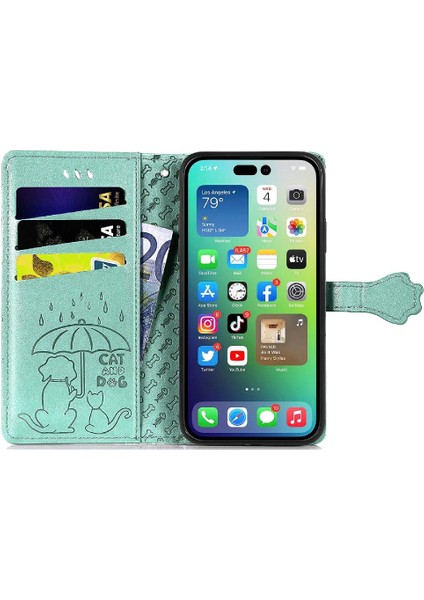 Iphone 14 Için Kılıf Artı Darbeye Karikatür Hayvanlar Deri Kılıf Flip (Yurt Dışından)