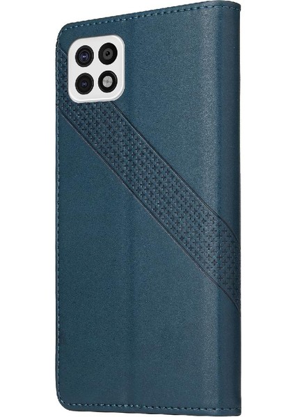 Samsung Galaxy A22 5g Için Flip Case Kickstand Üç Kart Yuvaları Darbeye (Yurt Dışından) fırsatları
