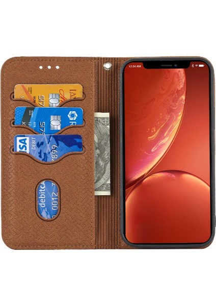 IPhone 13 Için Kılıf Mini El Cüzdan Kredi Kartı Tutucu Flip Folio Kitap Pu (Yurt Dışından)