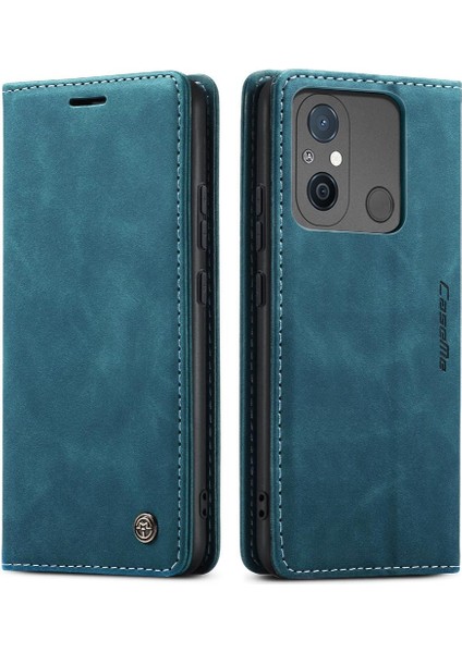 Xiaomi Redmi 12C Durumda Kart Yuvası Kickstand Manyetik Kapatma Için Flip Case (Yurt Dışından) modelleri