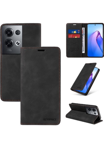 Oppo Oppo 8 Pro 5g Için Kılıf Folio Cüzdan Pu Deri Manyetik Koruyucu (Yurt Dışından)