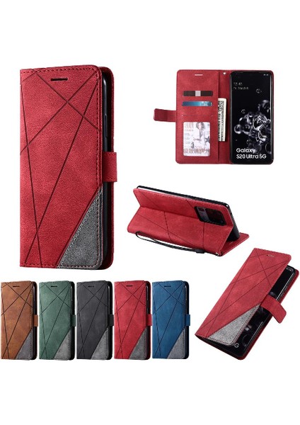 Samsung Galaxy S20 Ultra Kart Tutucu Için Kickstand Cüzdan Flip Folio (Yurt Dışından)