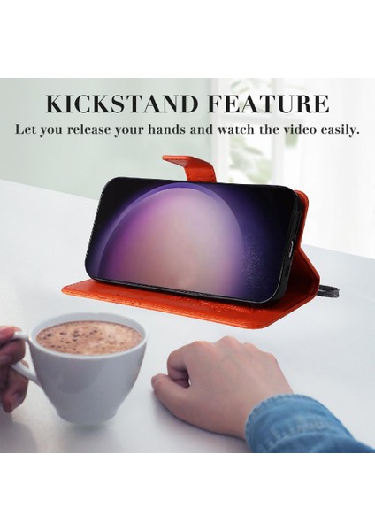 Kart Yuvası Standı ile Samsung Galaxy S24 Ultra Için Kılıf Darbeye Kapak Pu (Yurt Dışından) fiyatları