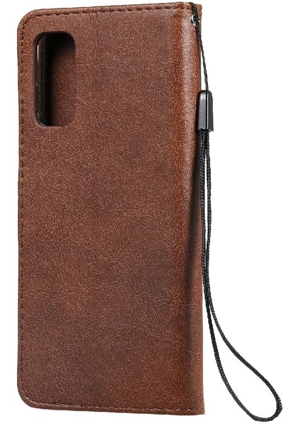 Kart Yuvası Cüzdan ile Samsung Galaxy S20 Klasik Düz Renk Için Flip Case (Yurt Dışından) fırsatları