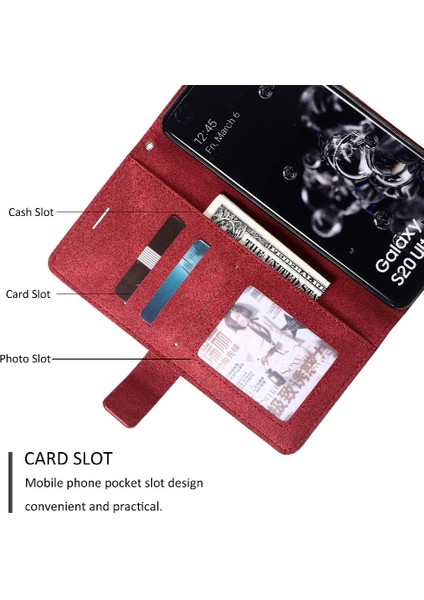 Samsung Galaxy S20 Ultra Kart Tutucu Için Kickstand Cüzdan Flip Folio (Yurt Dışından) indirimleri