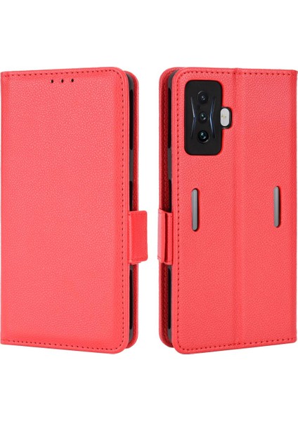 Xiaomi Poco F4 Gt Manyetik Cüzdan Yan Toka Pu Deri Kart Durumda (Yurt Dışından)