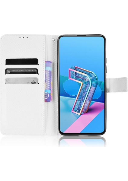 Asus Zenfone 7 Için Kılıf Pro Kart Tutucu Kickstand Kapak Manyetik Cüzdan (Yurt Dışından)