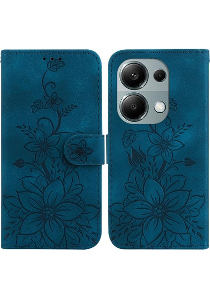 Xiaomi Redmi Için Not 13 Pro 4g Kabartmalı Zambak Kart Tutucu Cüzdan (Yurt Dışından) indirimleri