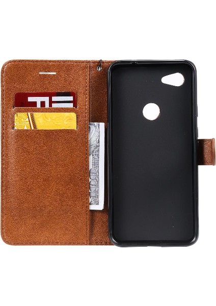 Kart Yuvası Telefon ile Google Piksel Xl 3A Yüksek Kaliteli Deri Için Flip Case (Yurt Dışından)