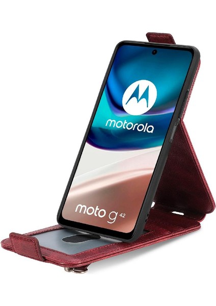 Moto G42 Cüzdan Fonksiyonu Için Kılıf Kapak Kapak Moda Tasarımı Zarif (Yurt Dışından) fiyatları