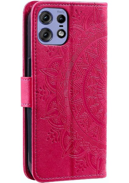 Motorola Moto Kenar 50 Pro Için Flip Case Cüzdan Kılıf Pu Deri Kickstand (Yurt Dışından)