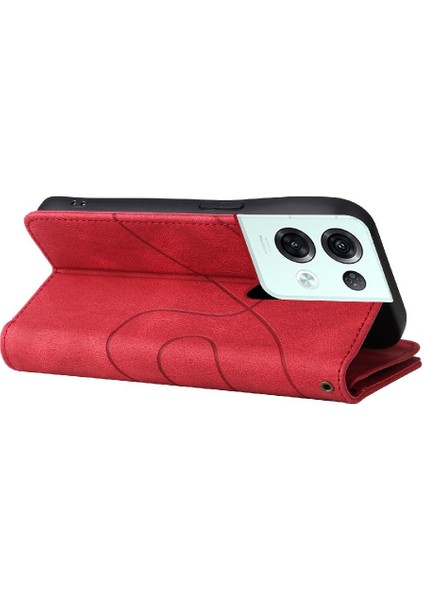 Kart Yuvası Standı Fermuar Cüzdan Tarzı ile Oppo Oppo 8 Pro 5g Için Kılıf (Yurt Dışından)