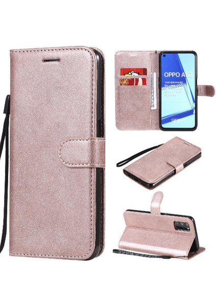 Oppo A92/A72/A52 Iş Cüzdan Telefon Kılıfı Için Flip Case Klasik Katı (Yurt Dışından)