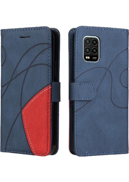 Kart Yuvası Standı Kickstand Koruyucu Pu Flip ile Xiaomi 10 Lite Için Kılıf (Yurt Dışından)