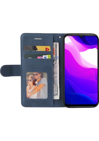 Kart Yuvası Standı Kickstand Koruyucu Pu Flip ile Xiaomi 10 Lite Için Kılıf (Yurt Dışından) modelleri