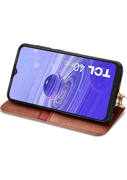 Tcl 40R Moda Tasarımı Için Zarif Iş Kapak Çevirin Cüzdan Kılıf (Yurt Dışından) modelleri