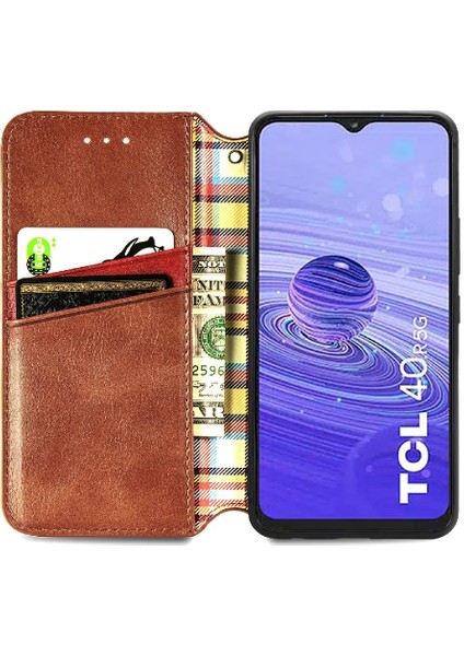 Tcl 40R Moda Tasarımı Için Zarif Iş Kapak Çevirin Cüzdan Kılıf (Yurt Dışından) fırsatları