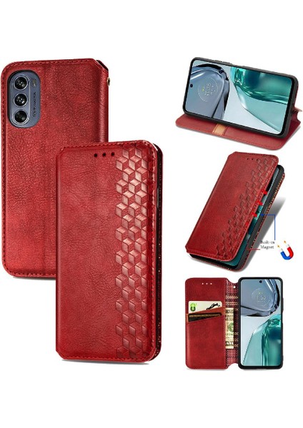 Motorola Moto G62 Flip Kapak Için Kılıf Moda Tasarım Cüzdan Fonksiyon Vaka (Yurt Dışından)