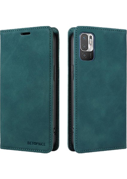 Xiaomi Redmi Için Not 10 5g Manyetik Koruyucu Folio Cüzdan Pu (Yurt Dışından)