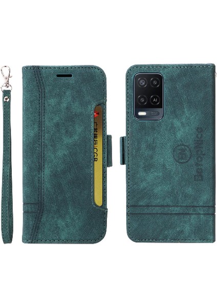 Oppo Için Kılıf A16/A16S/A54S Kart Yuvaları Tpu Deri Manyetik Cüzdan Flip (Yurt Dışından)