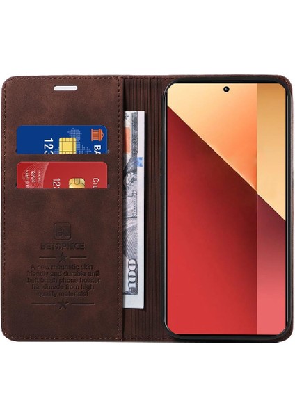 Xiaomi Redmi Için Not 13 Pro 4g Manyetik Folio Cüzdan Koruyucu Pu (Yurt Dışından) fırsatları