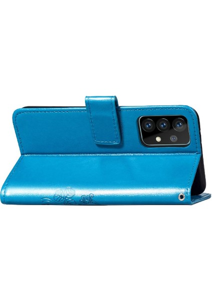 Samsung Galaxy A52 5g Flip Kapak Kılıf Için Kılıf Kısa Kayış Dört (Yurt Dışından) fırsatları