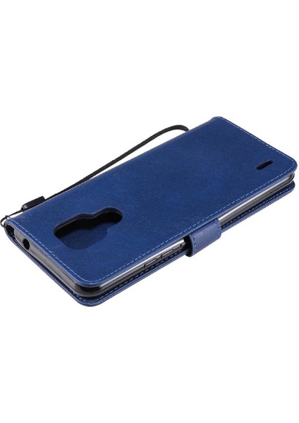Motorola Moto E7 Klasik Düz Renk Için Flip Case Kart Yuvası ile Yüksek (Yurt Dışından)
