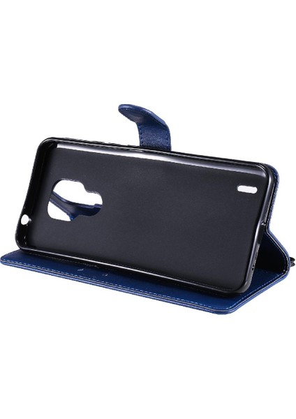 Motorola Moto E7 Klasik Düz Renk Için Flip Case Kart Yuvası ile Yüksek (Yurt Dışından)