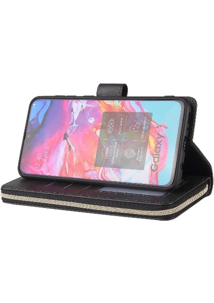 El Kayışı ile Samsung Galaxy A70 Için Kılıf Kapak Kapak Kart Tutucu Cüzdan (Yurt Dışından) indirimleri