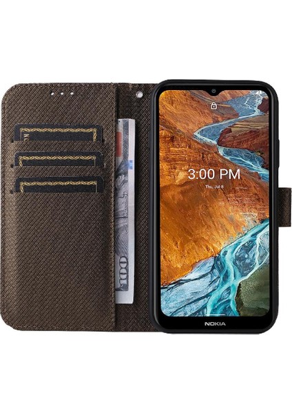 Nokia G300 Kart Tutucu Kapak Manyetik Cüzdan Kickstand Için Kılıf (Yurt Dışından)