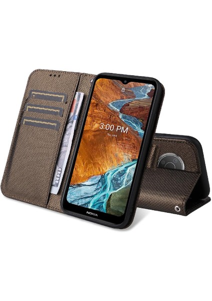 Nokia G300 Kart Tutucu Kapak Manyetik Cüzdan Kickstand Için Kılıf (Yurt Dışından)