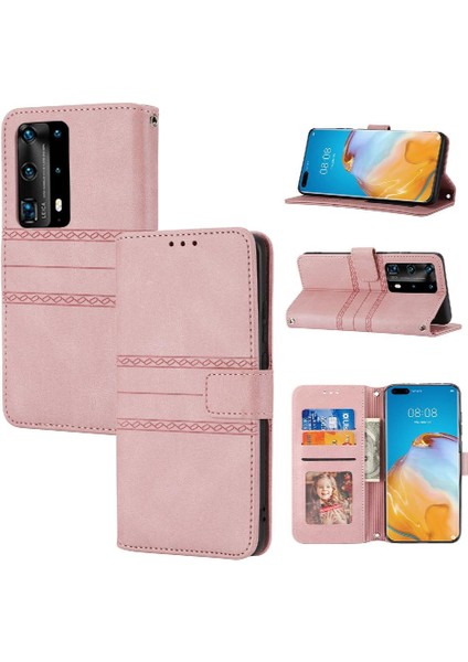 Huawei P40 Pro Artı Cüzdan Kılıf Için Flip Case Manyetik Kapatma Darbeye (Yurt Dışından)