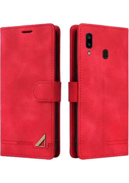 Samsung Galaxy A20E Cüzdan Için Flip Case Basit Iş Kapak Kılıfı (Yurt Dışından)