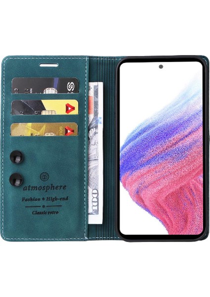 Gx Shop Samsung Galaxy A23 4g Için Flip Case Darbeye Deri Kılıf Kapak Çevirin (Yurt Dışından)