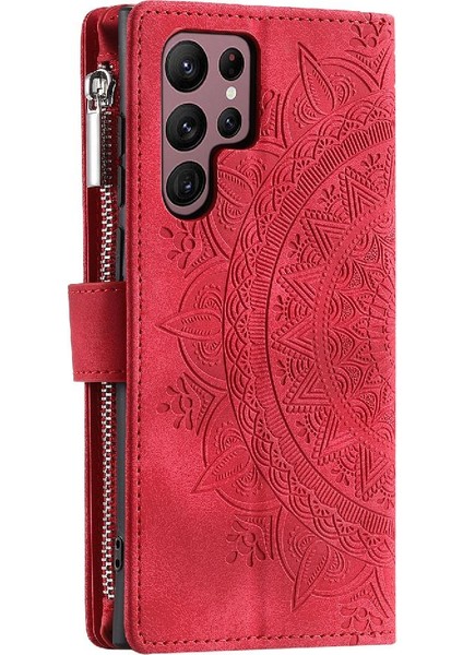 Kırmızı Dikey Çizgili Yüksek 2-In-1 ile Samsung Galaxy S22 Ultra 5g Için Kılıf (Yurt Dışından) indirimleri