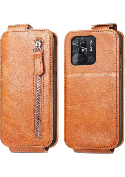 Xiaomi Redmi 10C Zarif Iş Cüzdan Fonksiyonu Için Kılıf Deri Kılıf (Yurt Dışından)