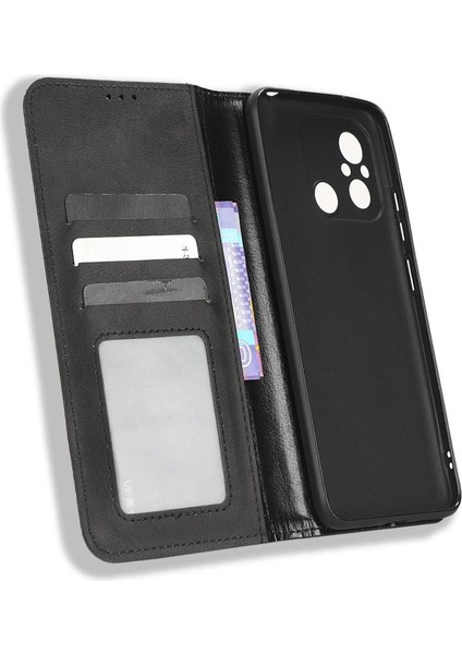 Xiaomi Redmi 12C Cüzdan Manyetik Kapatma Pu Deri Kılıf (Yurt Dışından) indirimleri