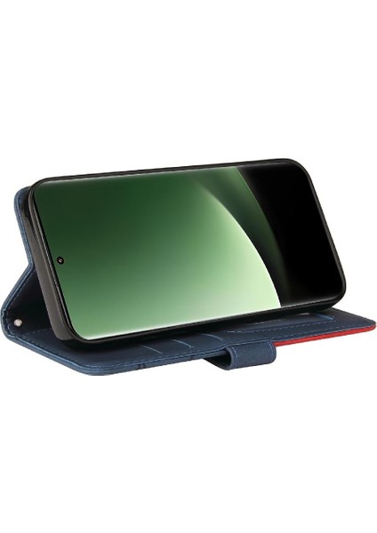Kart Yuvası Standı Pu Flip ile Xiaomi 13 Ultra Iki Renkli Dikiş Için Kılıf (Yurt Dışından) modelleri