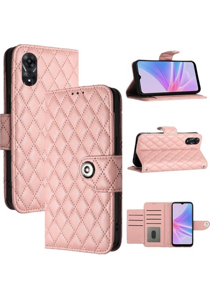 Oppo Için Kılıf A78 5G/A58 5g Cüzdan Kapak Bilek Şerit Darbeye Şık (Yurt Dışından)