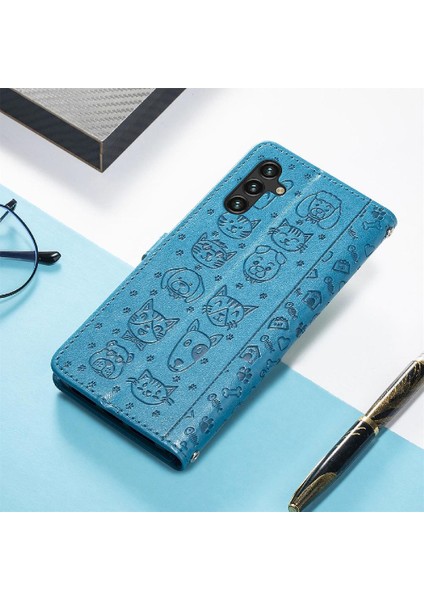 Samsung Galaxy A24 4g Için Kılıf Kısa Kayış Deri Kılıf Karikatür Hayvanlar (Yurt Dışından) indirimleri