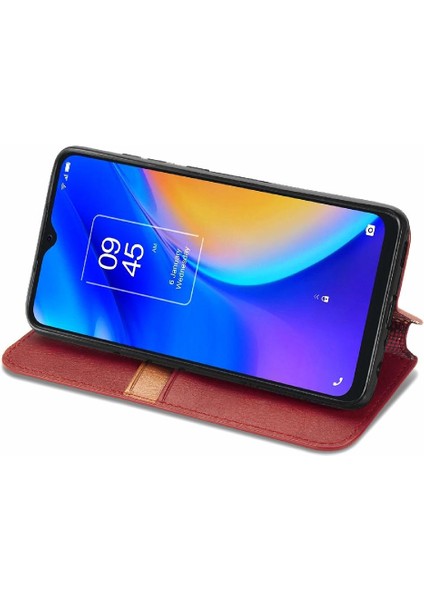 Tcl 20SE Cüzdan Fonksiyonu Için Kılıf Moda Tasarımı Zarif Iş Çevirme (Yurt Dışından) modelleri