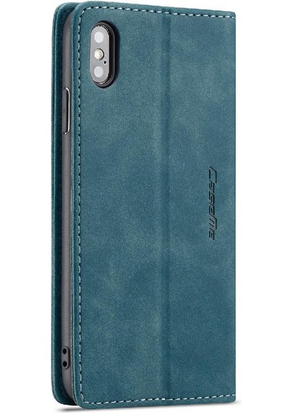 Iphone x Için Flip Case/xs Durumda Kart Yuvası Kickstand Manyetik Kapatma Pu (Yurt Dışından)
