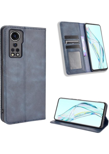 Zte Axon 30 5g Manyetik Kapatma Cüzdan Pu Deri Kılıf (Yurt Dışından)