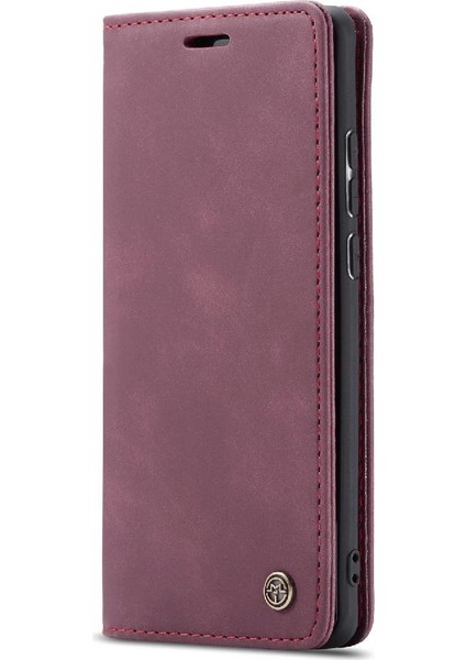 Samsung Galaxy A20 Için Flip CASE/A30/M10S Flip Folio Kitap Vintage Pu Kılıf (Yurt Dışından)